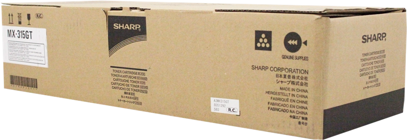 ORIGINAL Sharp toner nero MX-315GT ~27500 Seiten
