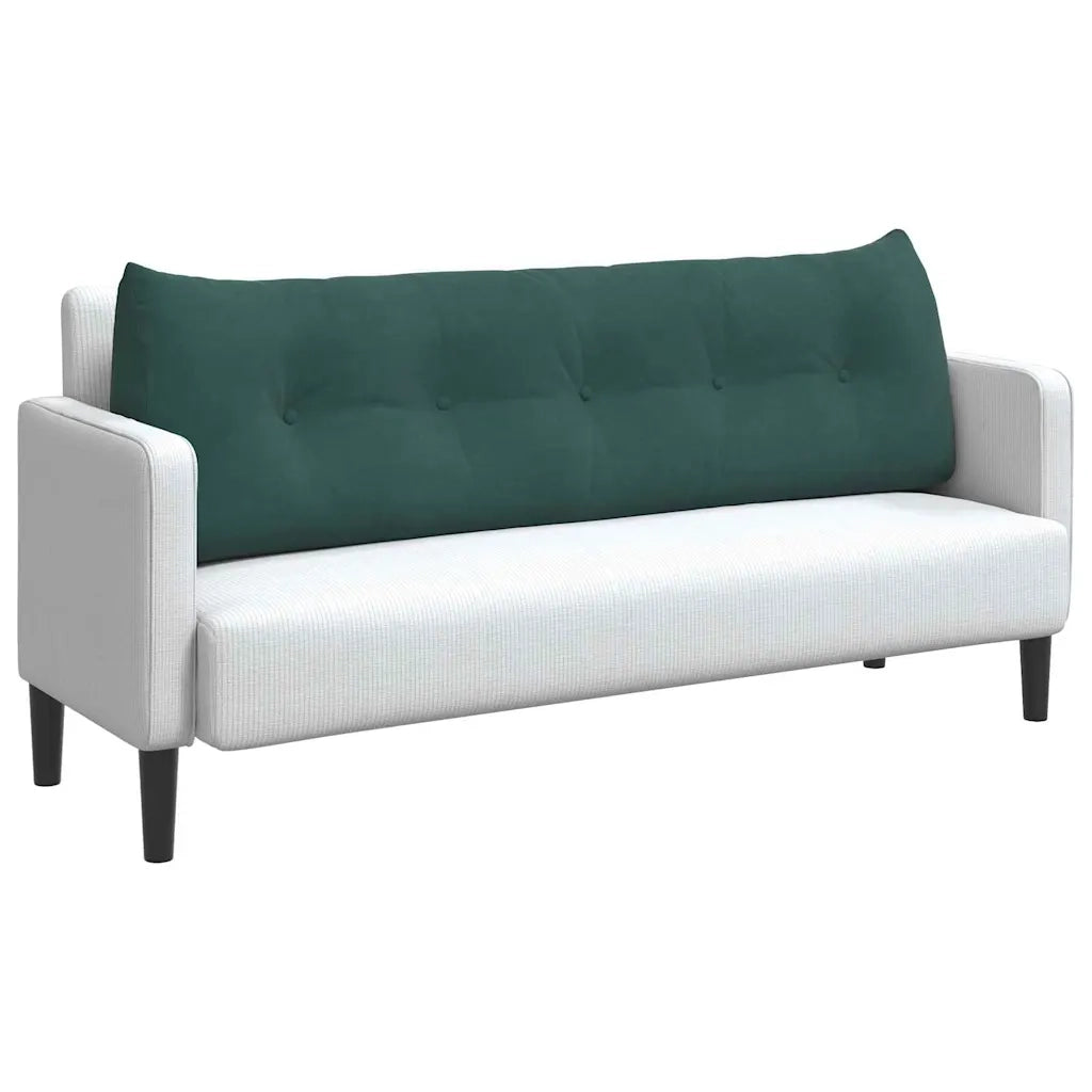 Cuscino per Schiena Verde Scuro 160 x 24 x 50 cm Velluto 42014547