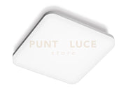 GES832- PLAFONIERA QUADRATA BIANCA A LED 4000K 1620LM 18W IP66 28CM