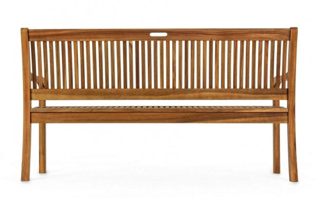 Panca 2 Posti Legno Marrone Rustica da Esterno - SERENITY