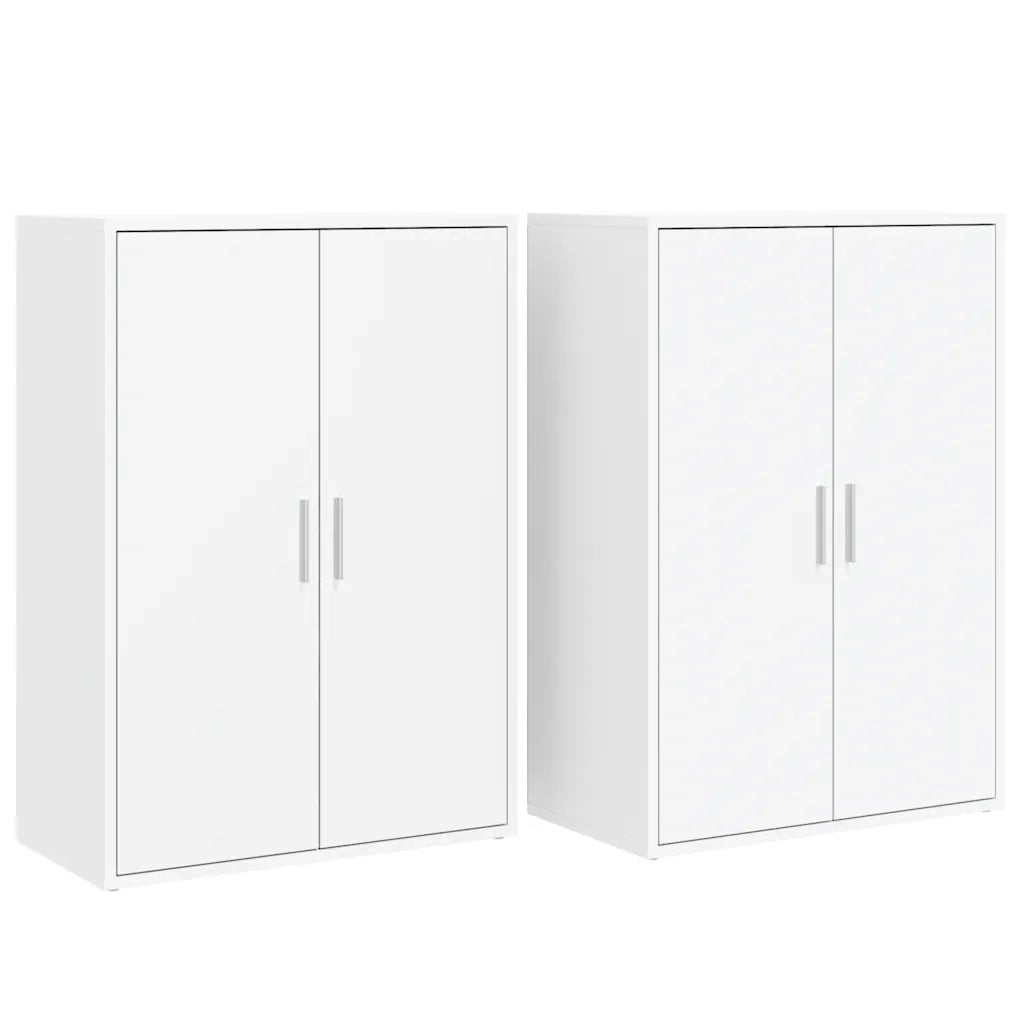 Credenze 2 pz Bianche 60x31x84 cm in Legno Multistrato 3276567