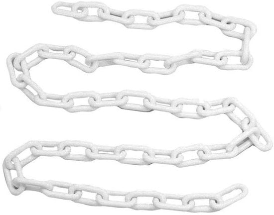 Catena di isolamento 10m x 10mm - Barriera in plastica - Catena di sicurezza - Controllo della folla - Sistema multifunzionale - Alta resistenza - Catena di barriera