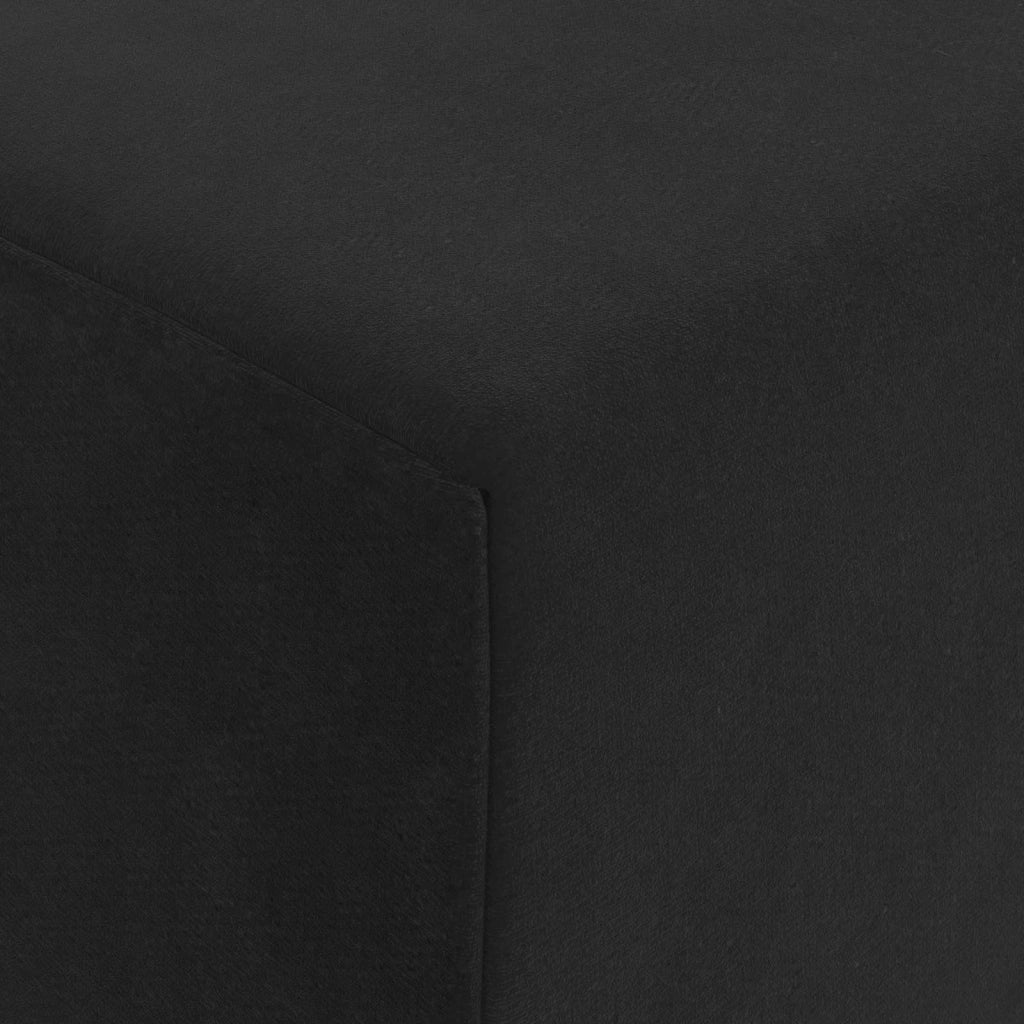 Divano Letto Pieghevole Nero 200 x 70 x 10 cm Velluto