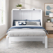 Letto pieghevole verticale 90x200 cm, salvaspazio, con rete a doghe, bianco