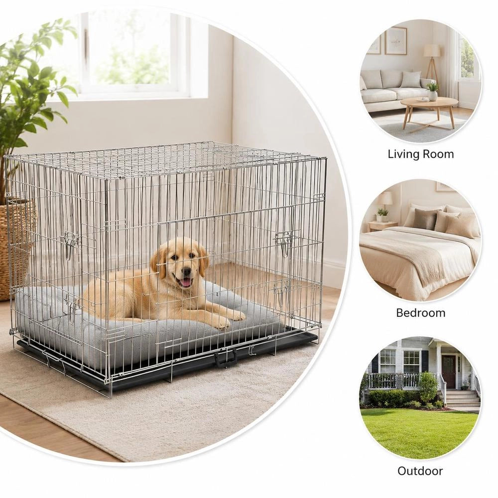 Foldable Metal Dog Crate XXL