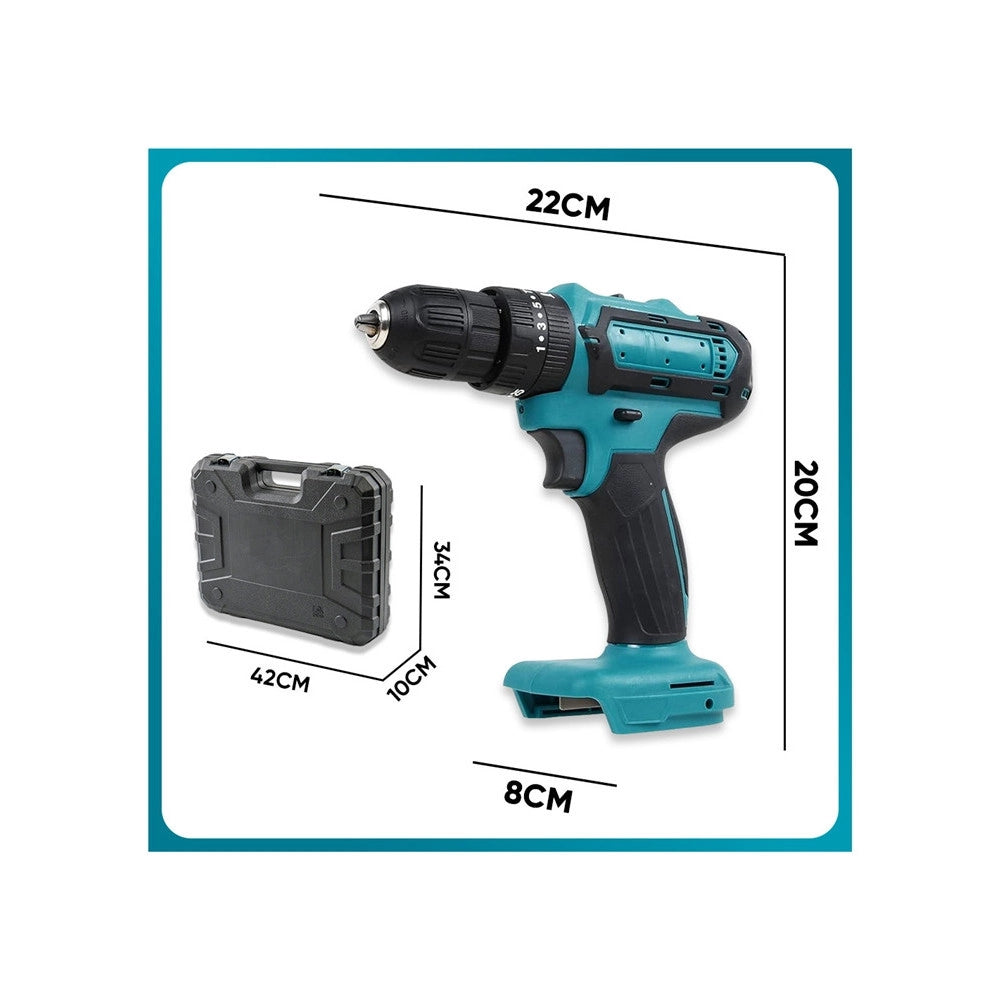 Trade Shop - Kit Da 100 Pezzi Completo Di Attrezzi Con Trapano Avvitatore A Batteria Valigietta -