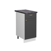 Mobiletto base per cucina Fame-Line Oro-antracite rustico/Bianco 40 cm, PL Antracite Vicco