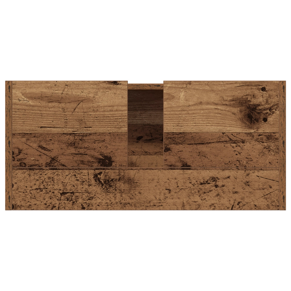 VanitÃ  Rustica per Bagno Legno Vissuto Legno Massello Media
