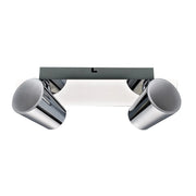 Italux Elmira lampada parete/soffitto LED 2 luci cromo