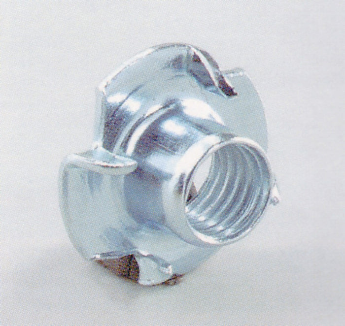 fondello 4 punte acciaio zincato mm 22x12 h filettatura 10ma cod:ferx.5273.s