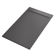 Piatto doccia in marmo resina grigio scuro pietra cemento prestige, misura 80x150