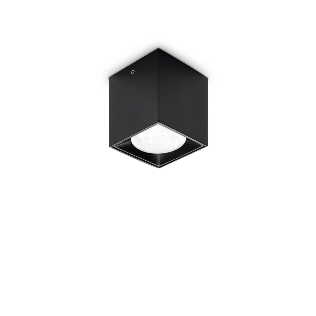 Plafoniera Contemporanea Dot Alluminio Nero Led Integrato 4W 3000K Ip20