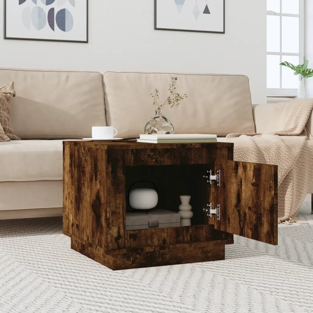 Tavolino da salotto | Tavolino da caff¨¨ | Tavolino da Soggiorno Rovere Fumo 51x50x44 cm Legno Multistrato