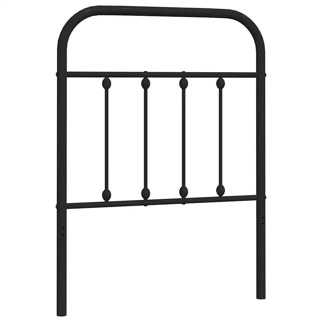 Testiera | Testata di Ricambio in Metallo Nero 75 cm
