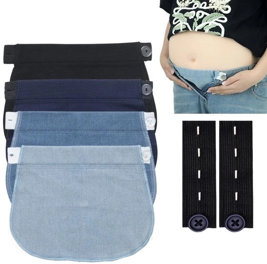 Estensione di cintura 4 pezzi - Estensibile - Allungamento di cintura - Cinturino allungabile - Adattabile - Adatto per cinture da jeans - Multicolore - Leggero - Estensione per cinture da jeans