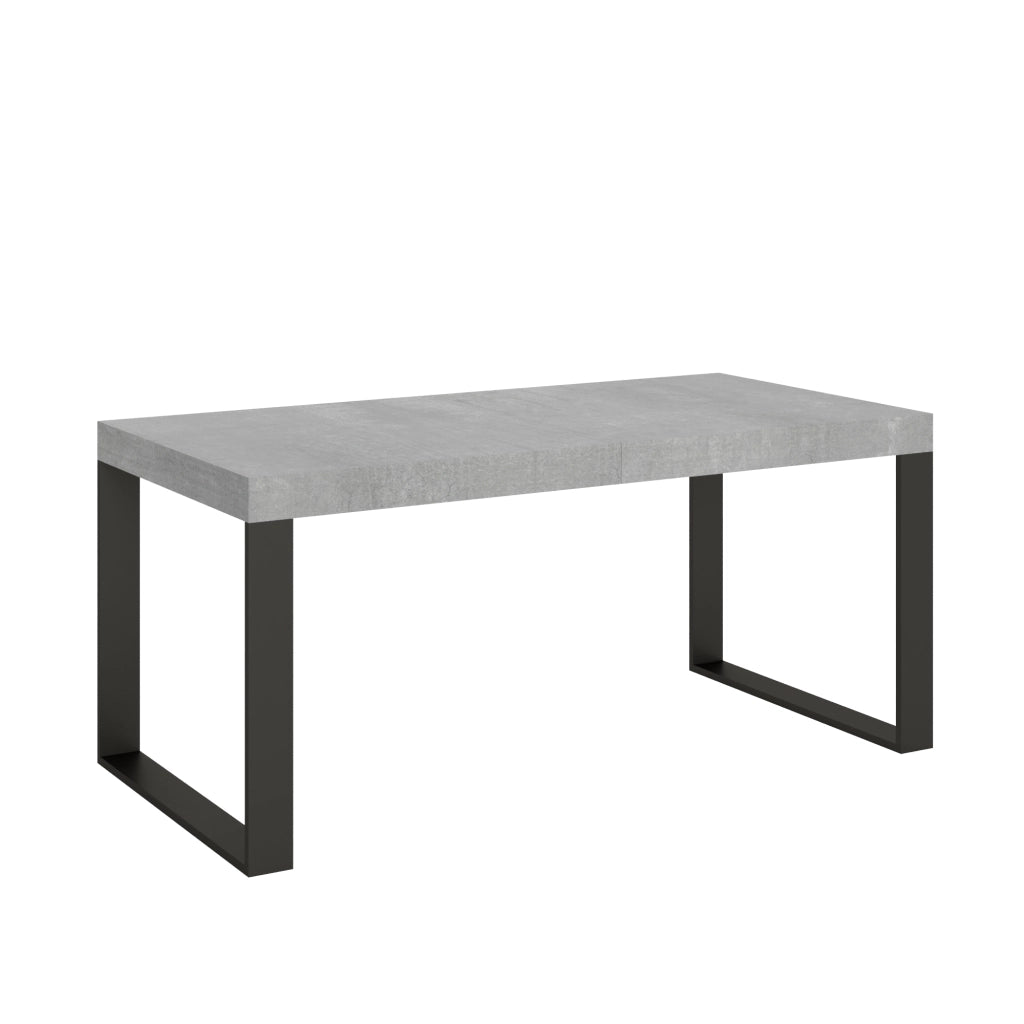 Tavolo allungabile 90x180/440 cm Tekno Cemento telaio Antracite