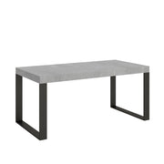 Tavolo allungabile 90x180/440 cm Tekno Cemento telaio Antracite