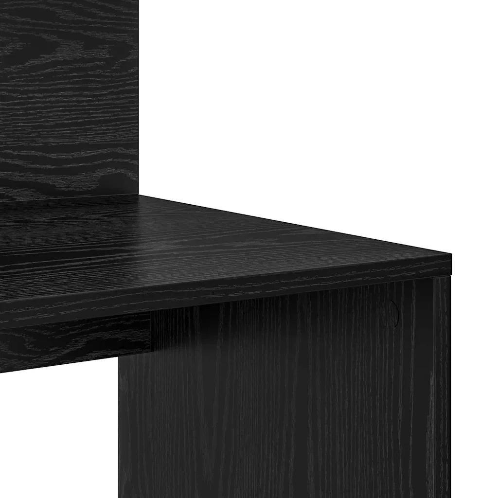 Scrivania Rovere Nero 90 x 48 x 101,5 cm Legno multistrato 869523
