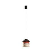 TOBA Lampadario con rosone multicolore