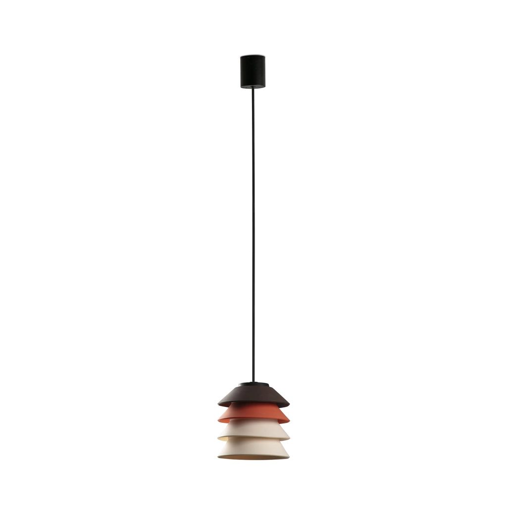 TOBA Lampadario con rosone multicolore