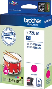 Brother LC22UM cartuccia d'inchiostro 1 pz Originale Resa elevata (XL) Magenta