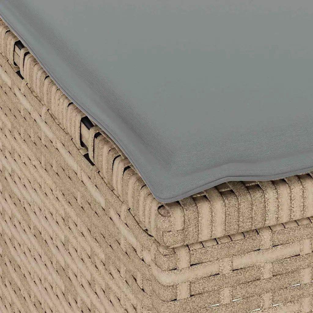 Set da Pranzo per Giardino Beige polyrattan 42007919
