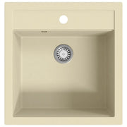 Lavello da Cucina in Granito Vasca Singola Beige CFW8349295