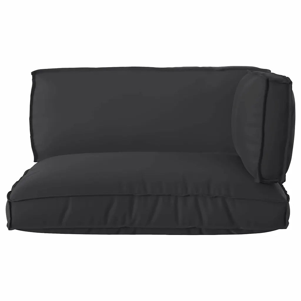 Set di Cuscini per Pallet 3 pcs Nero Tessuto Oxford 3329093