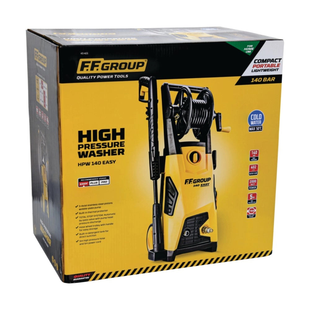 Ff group hpw 140 easy idropulitrice ad acqua freddo 140 bar 2000w 402 lt/h