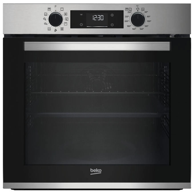 BEKO Forno Multifunzione Pirolitico BBIMP2300XP 11 Funzioni 71 Litri Nero e Acciaio