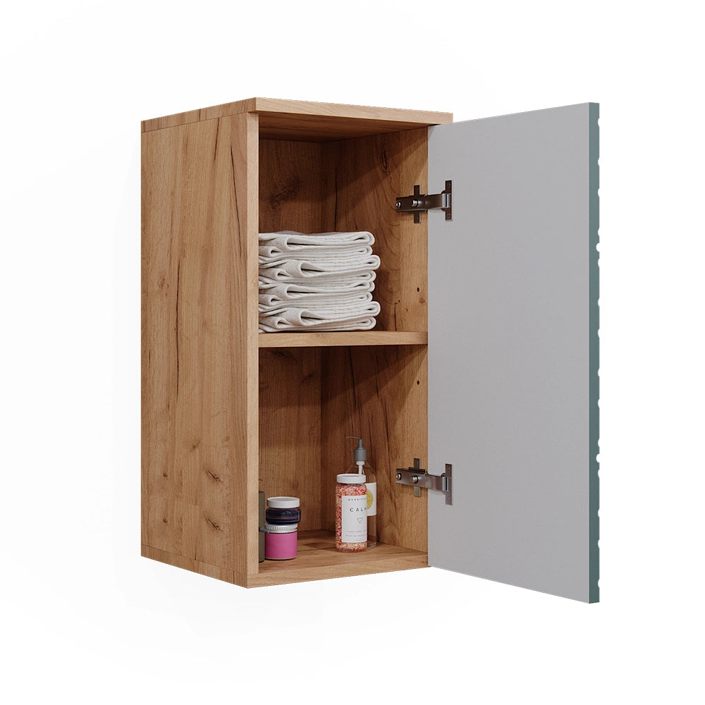 Vicco Mobile bagno Quercia verde/oro 30 x 59 cm 2 scomparti, bagno