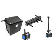 SunSun Kit ECO CBF fino a 4000 litri con filtro biologico a camera, pompa risparmio energetico, UV-C e giochi d'acqua