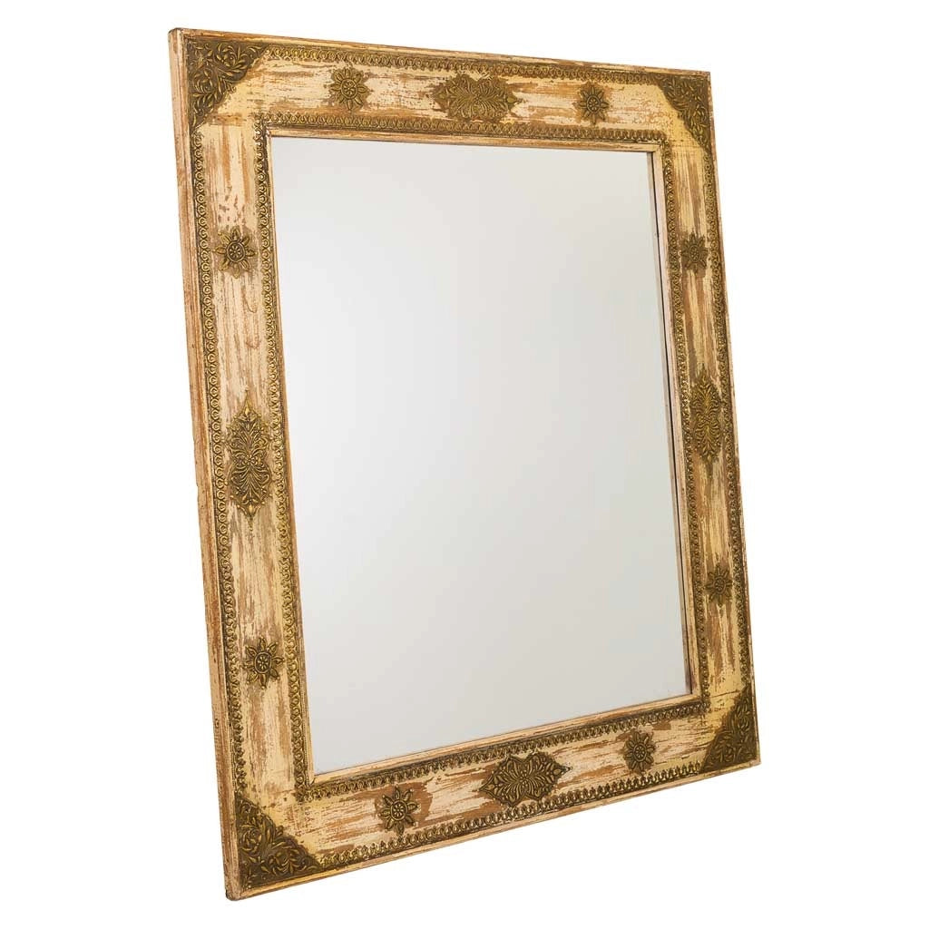 Specchio in legno marrone 109x3x125h