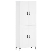 Credenza | Madia | Buffet da pranzo | Armadio da pranzo Bianca 69,5x34x180 cm in Legno Multistrato