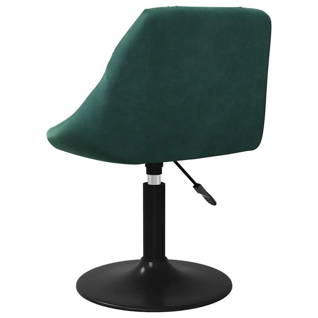 Sedia da Pranzo | Sedie da cucina Verde Scuro in Velluto