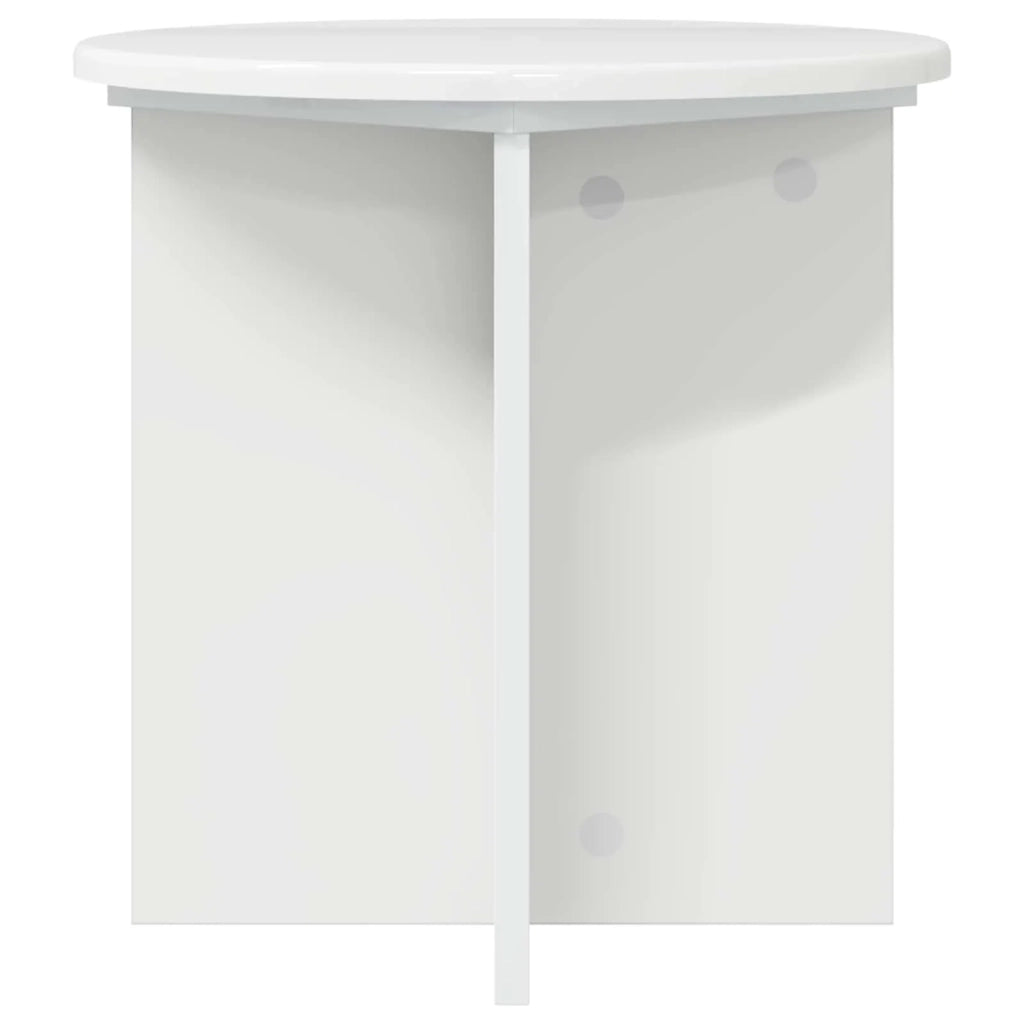 Supporto per piante 2 pcs Bianco Lucido 40 x 40 x 40 cm 899730