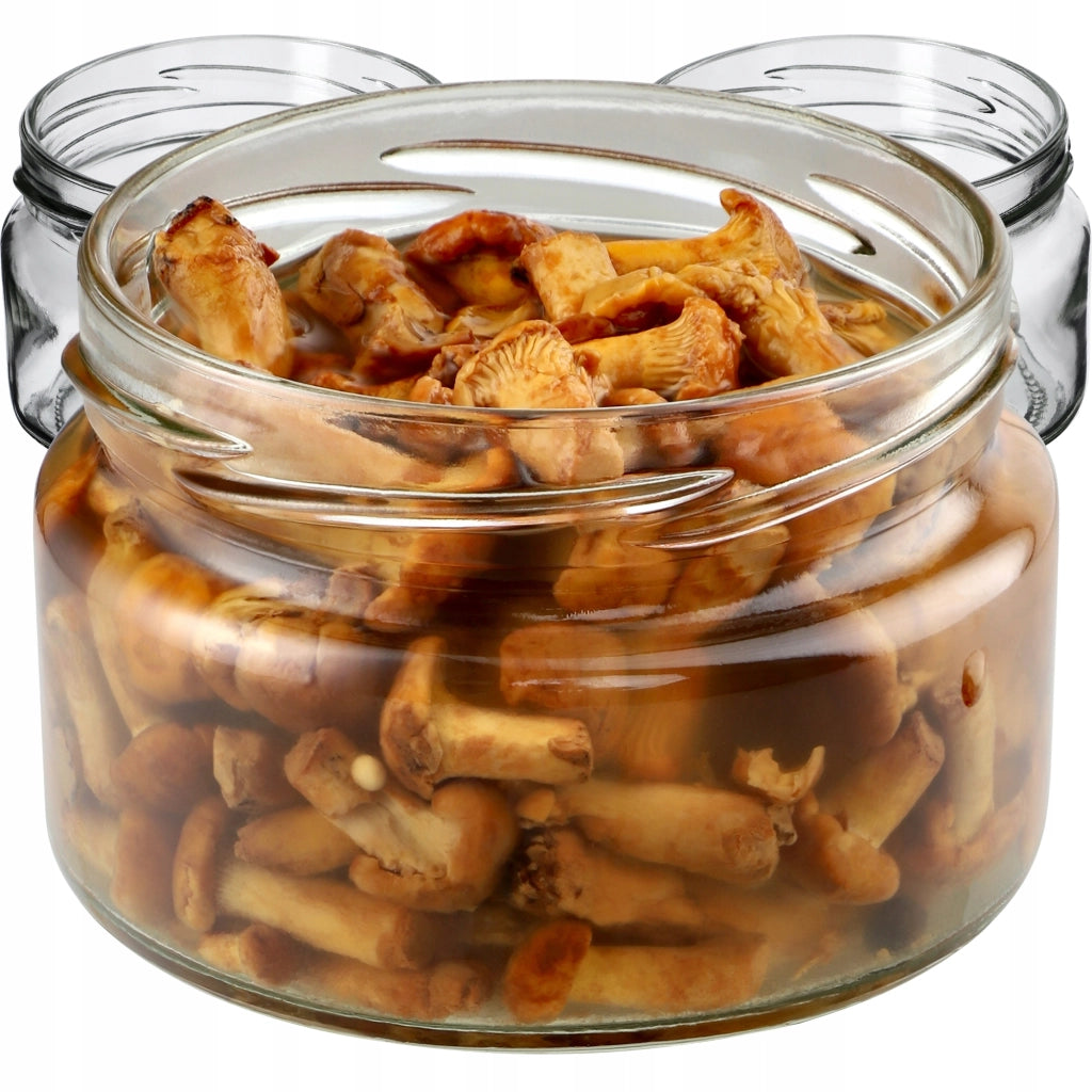 KADAX 50 barattoli di vetro da 250 ml per conserve di miele e marmellata per candele