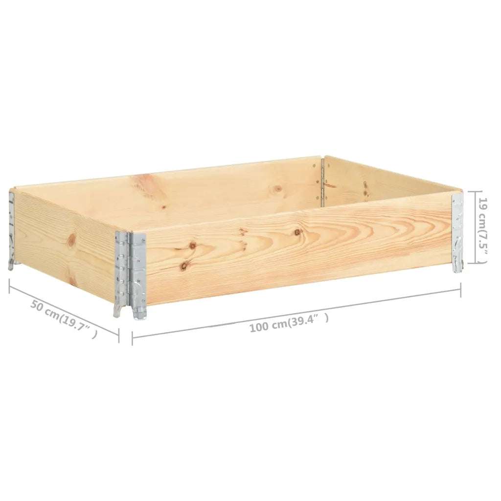 Collare per Pallet 50x100 cm in Legno Massello di Pino cod mxl 63515