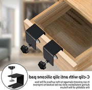Set di viti a C da 4 viti in acciaio inossidabile - Viti universali per cassetti - Installazione preconfigurata per il carrello di visoriflesso - Viti per lavorazione del legno DIY.