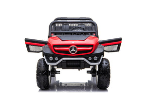Macchina Elettrica per Bambini 12V con Licenza Mercedes Unimog Rossa