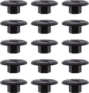 50 pezzi di Morsetti in plastica non filettati Ø 4 mm neri per trim di ruota, pannello di protezione da spruzzi, parafango inferiore.
