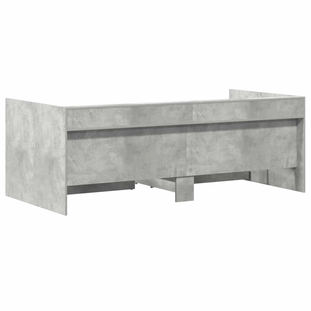 Letto Giorno con cassetto Grigio 90 x 200 cm Legno multistrato