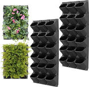 Pianta verticale appesa, parete per piante verticali con 36 sacche, contenitore per piante da appendere al muro, giardino per esterni, balcone, decorazione di casa