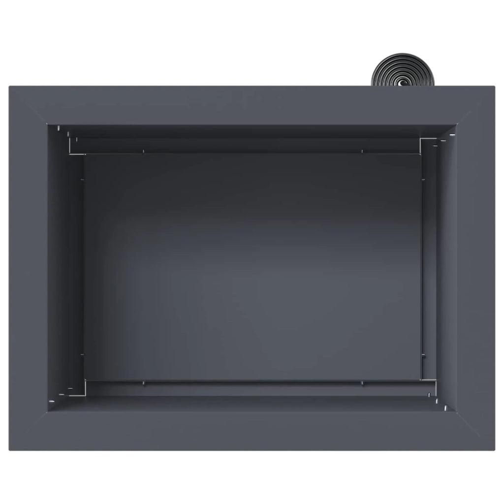 Fioriera da giardino con LED Antracite 30 x 40 x 30 cm Acciaio 8008074