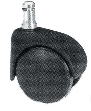 ruota nylon gemellare poltrona d.50 codolo 11x20 mm cod:ferx.5279