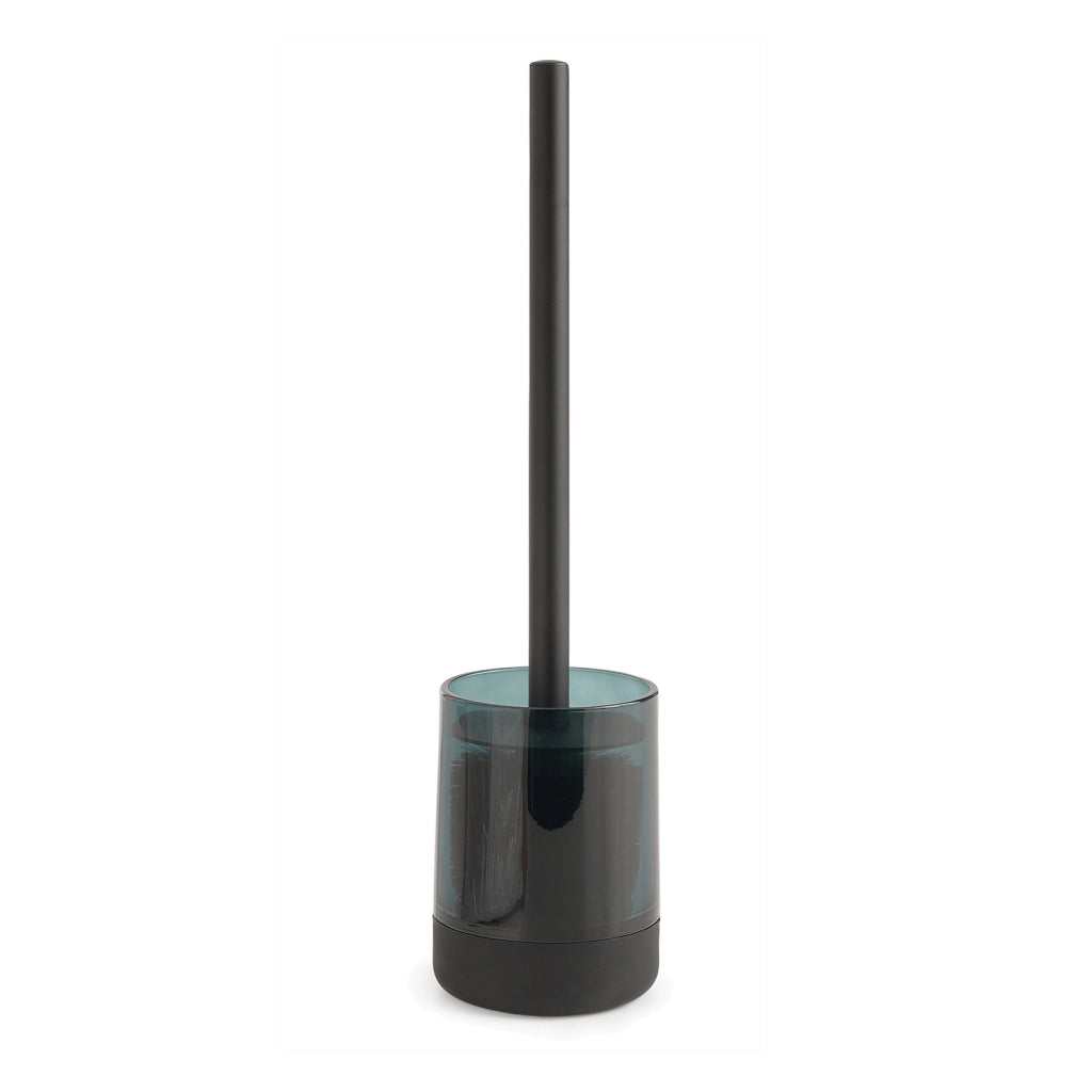 Scopino WC con ciuffo in setole d'appoggio in vetro e silicone NC33 Gedy serie NICOLE Verde