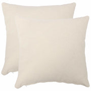 Federa 2 pcs HEERLEN Crema 60 x 60 cm Bouclé 912635