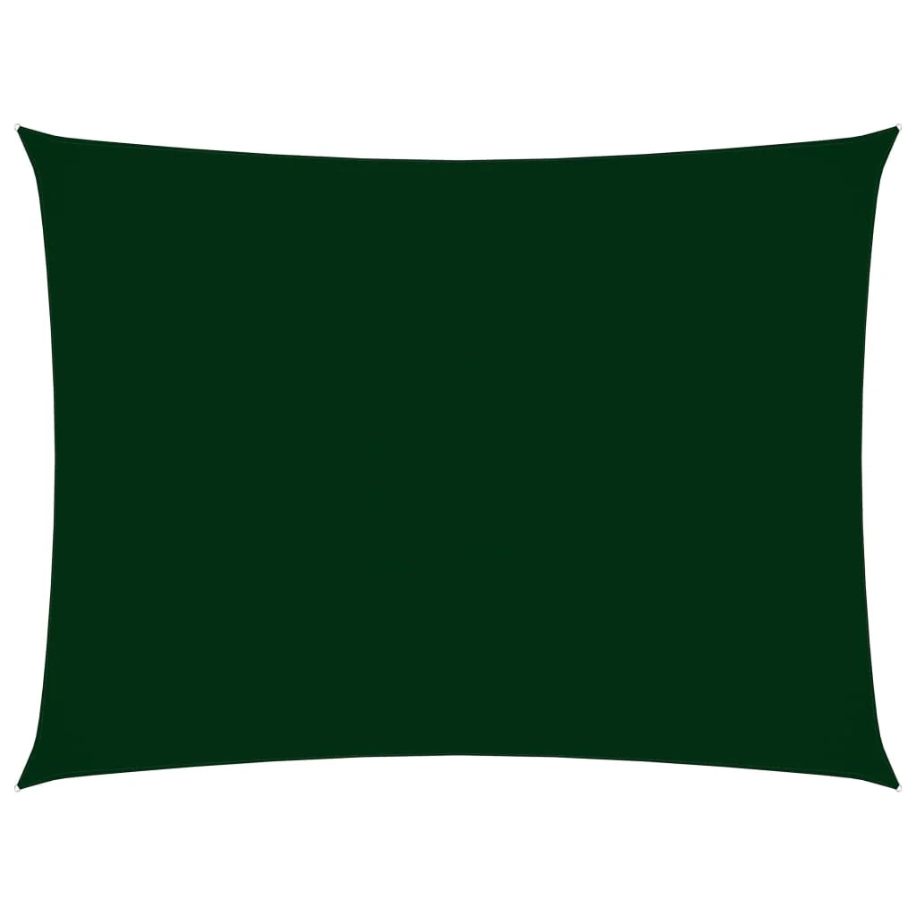 Vela ombreggiante/ombrellone rettangolare in tessuto Oxford 2,5 x 4 m verde scuro 02_0009573