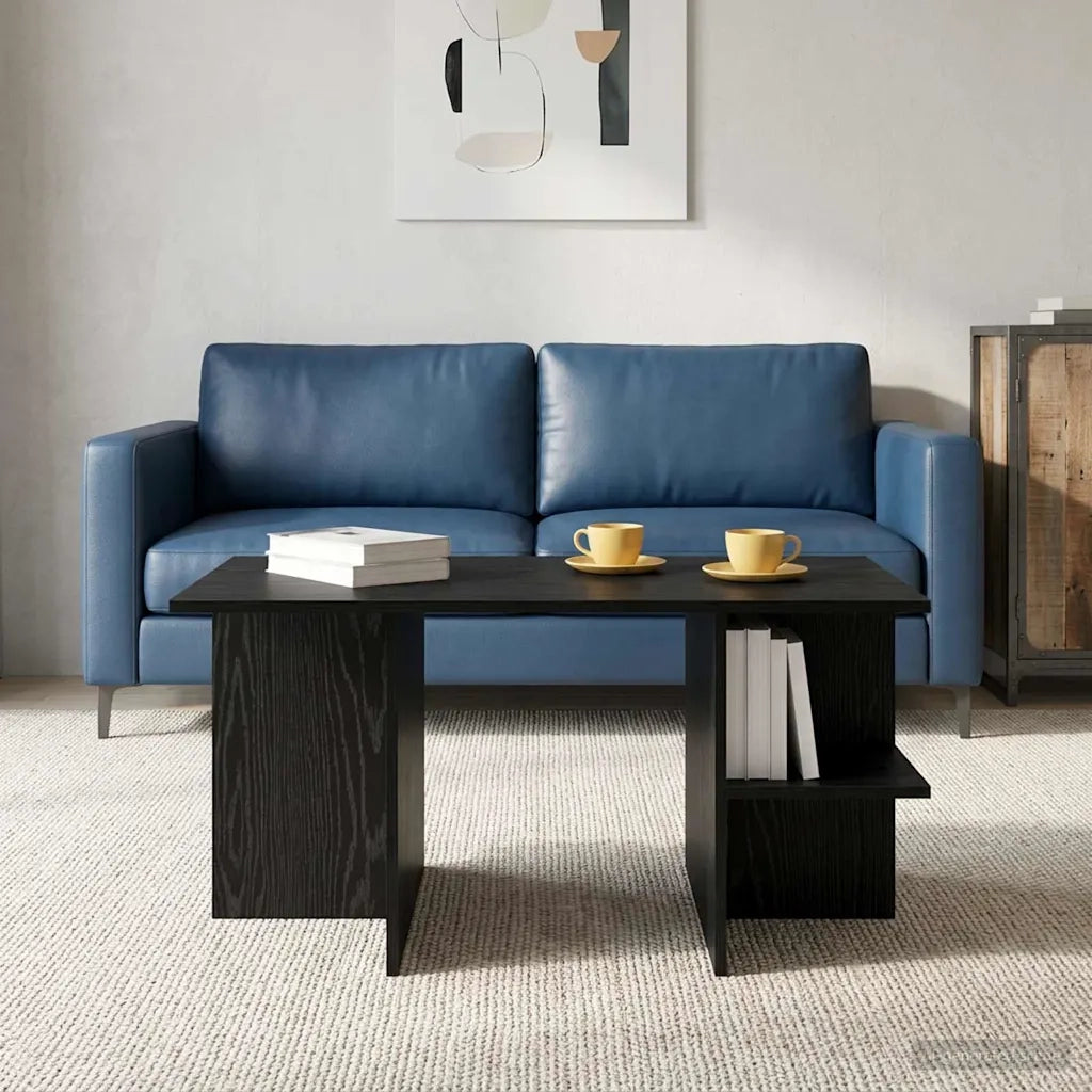 Tavolino da salotto Rovere Nero 87 x 50 x 45 cm 8001056