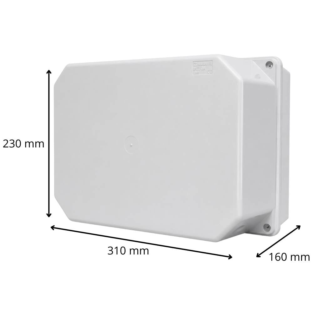 Scatola di derivazione stagna ip66 in abs con coperchio alto